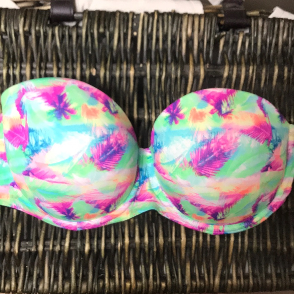 PINK strapless push-up size 36DD - EUC